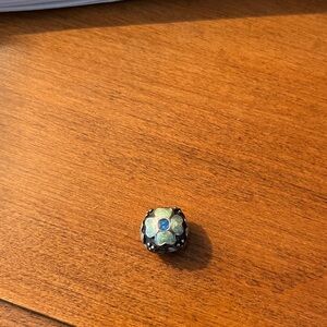 Pandora Retired Blue Enamel Daisy Charm
